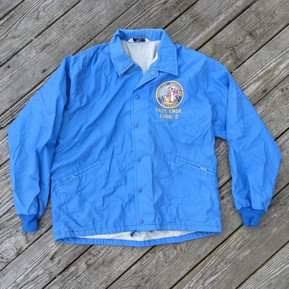 Vintage 70's Disabled American Veterans Bomber Windbreaker Jacket
